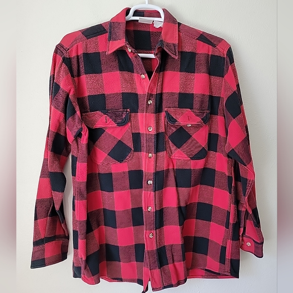 Vintage Five Brothers Heavy Plaid Shirt XL distressed